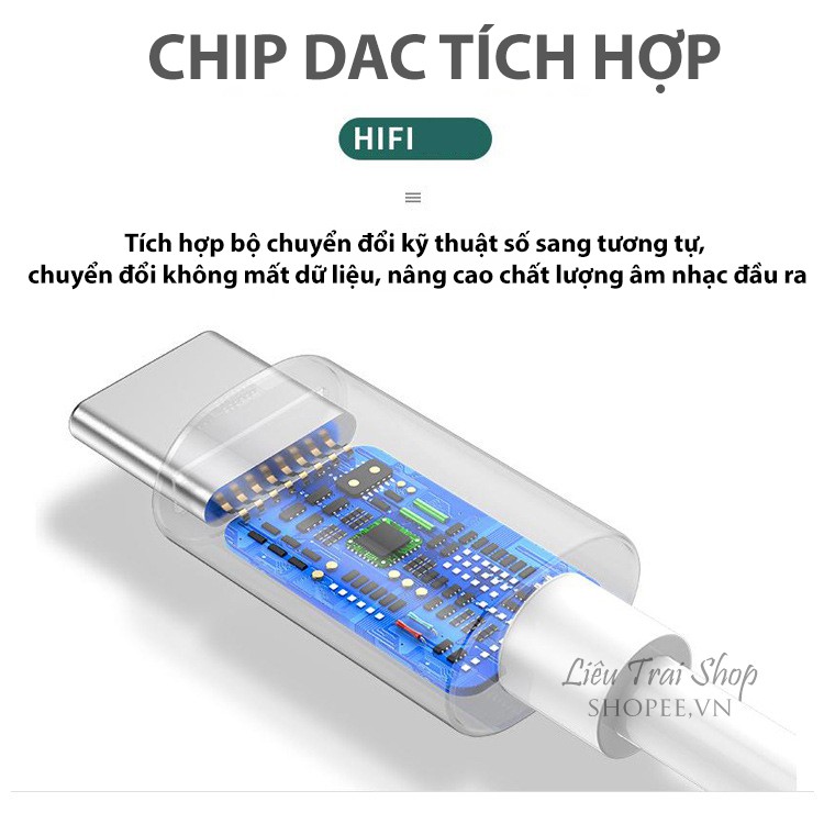 Cáp Type C sang 3.5 DIY cáp chuyển android sang 3.5mm