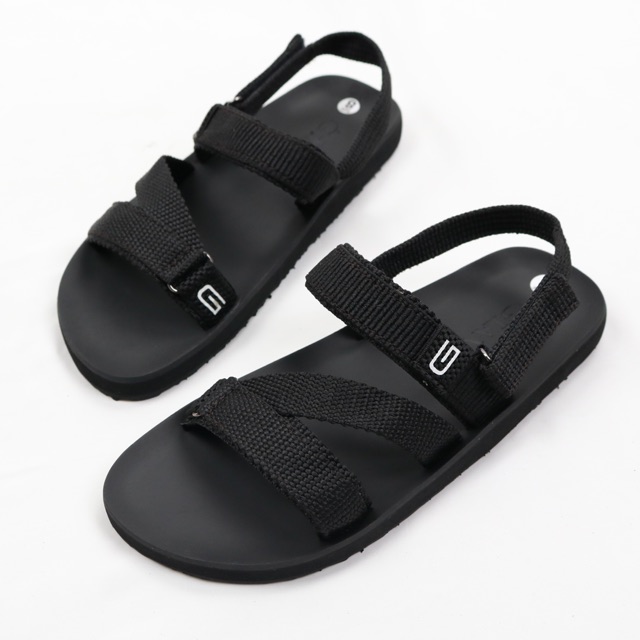 Sandal nữ GIAVY-Xăng đan quai dù mềm đế cao su chắc chắn ST K377 màu nâu