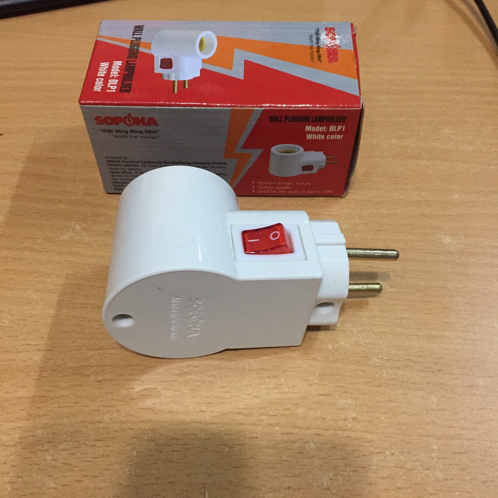 ĐUÔI ĐÈN CÓ CÔNG TẮC E27 SOPOKA,ĐUÔI ĐÈN BẬT TẮC TIỆN LỢI