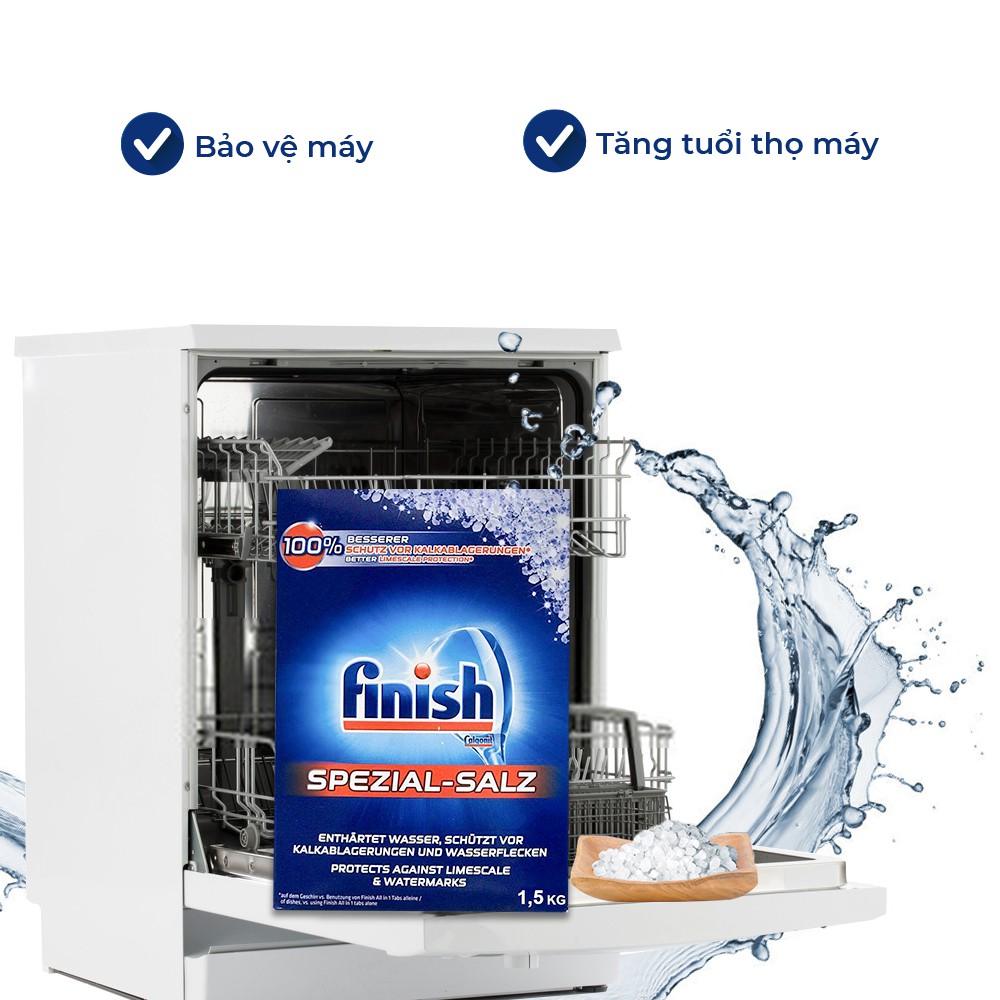 Muối rửa chén bát Finish 1,5 kg Finish EU