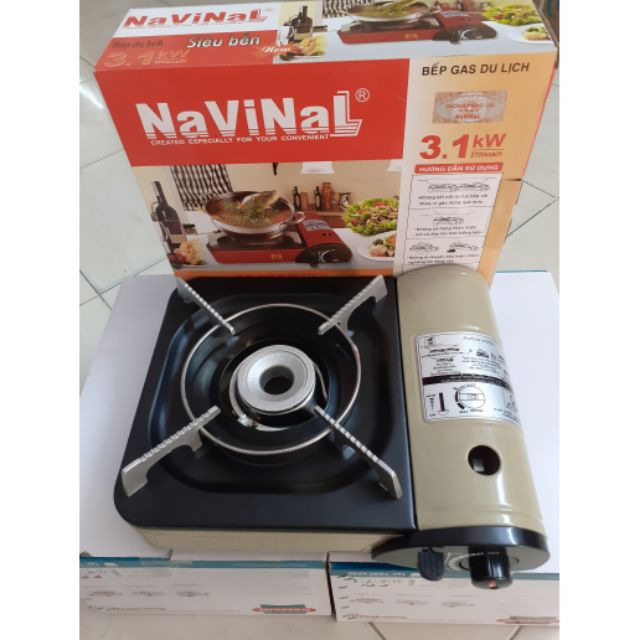 BẾP GA MINI NAVINA CO VAN TỰ NGẮT KIỀN TRẮNG GIÓ