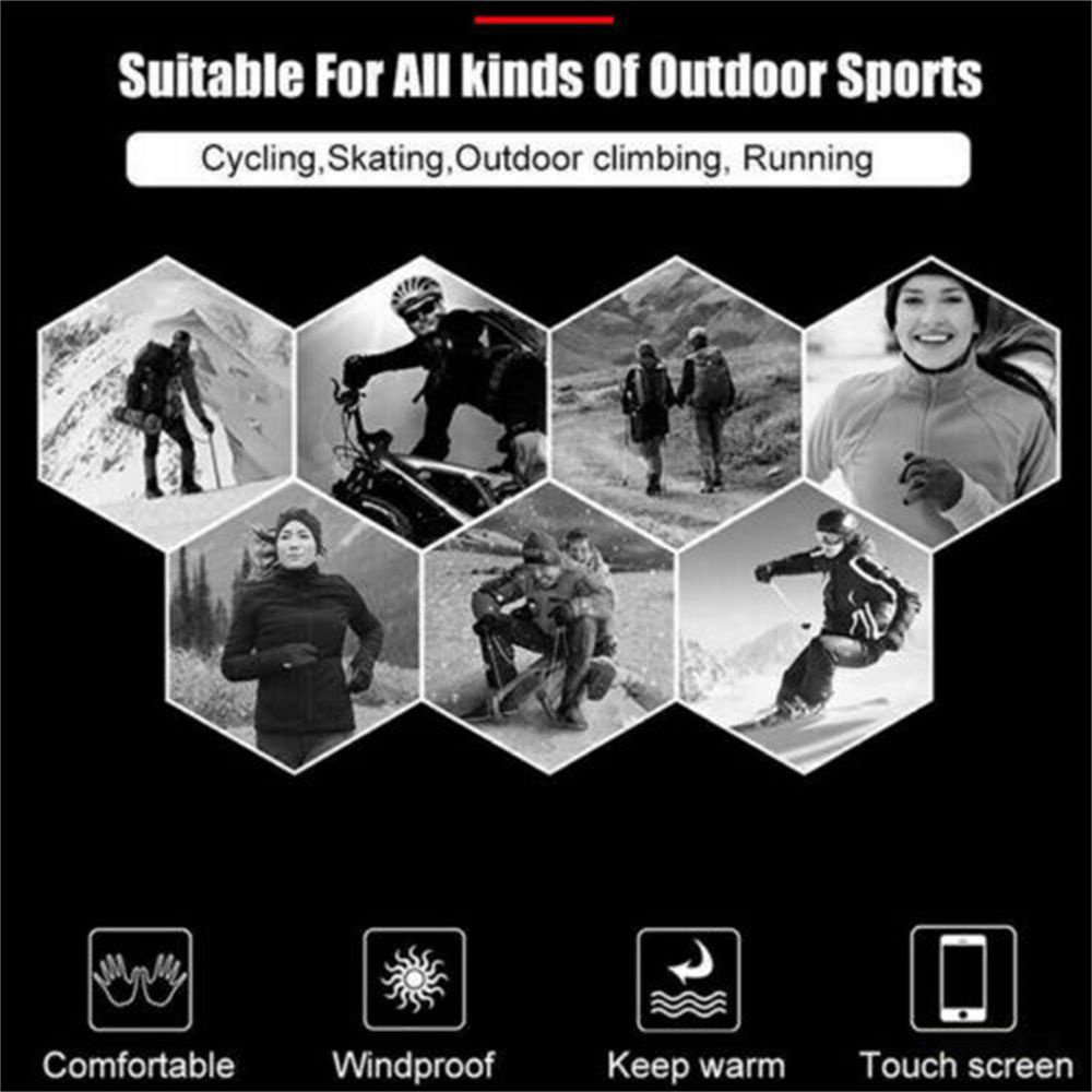 Đôi găng tay giữ ấm mùa đông chống trượt cảm ứng màn hình điện thoại được dành cho cả nam và nữ