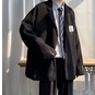 Áo Blazer nam form rộng Waffle, áo khoác ngoài blazer nam mặc ngoài phong hàn quốc thời trang ulzzang mẫu 2022