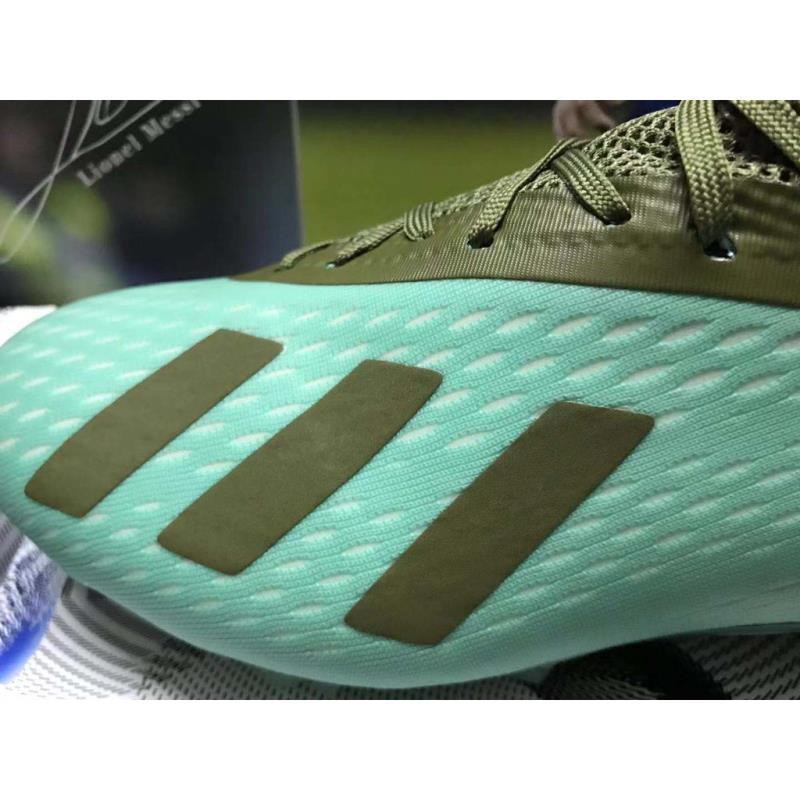 12.12 [XẢ KHO] SALE KHỦNG 9/9 Adidas X18.1 2019 Giày dệt kim không thấm nước màu xanh nước hồ FG Soccer 31 [AK97] ; new