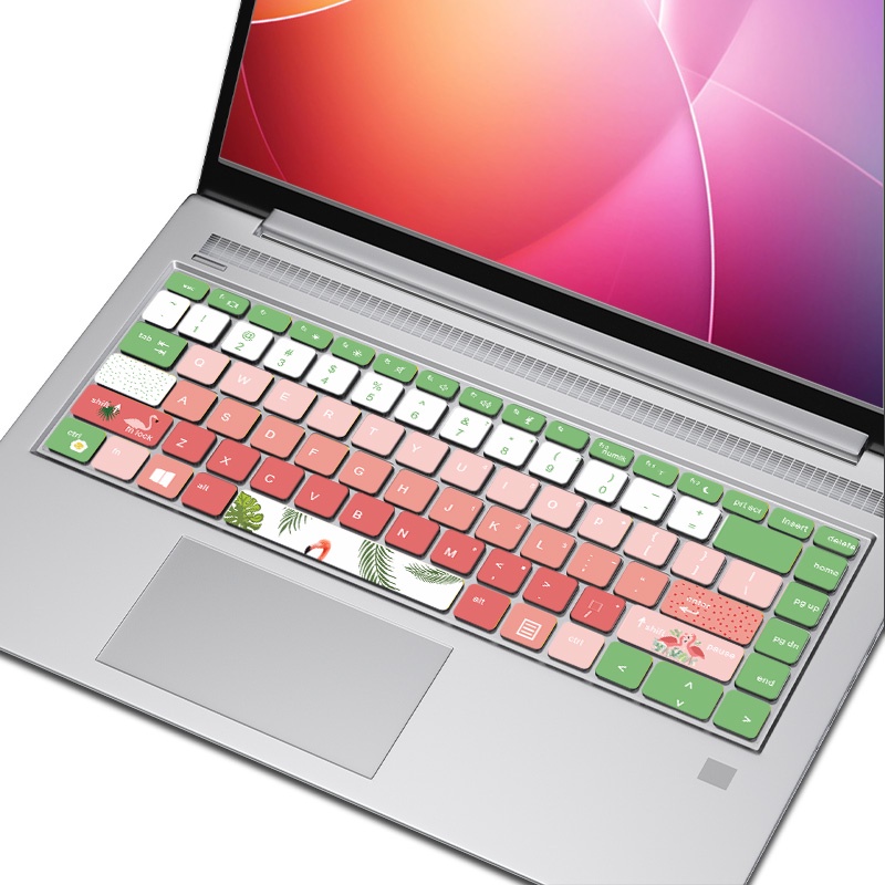 Miếng Dán Bảo Vệ Bàn Phím Laptop HP Probook 440 G8 445 G8 14 Inch Pavilion 14-dv Bằng Silicon PVC In Hoạt Hình Dễ Thương