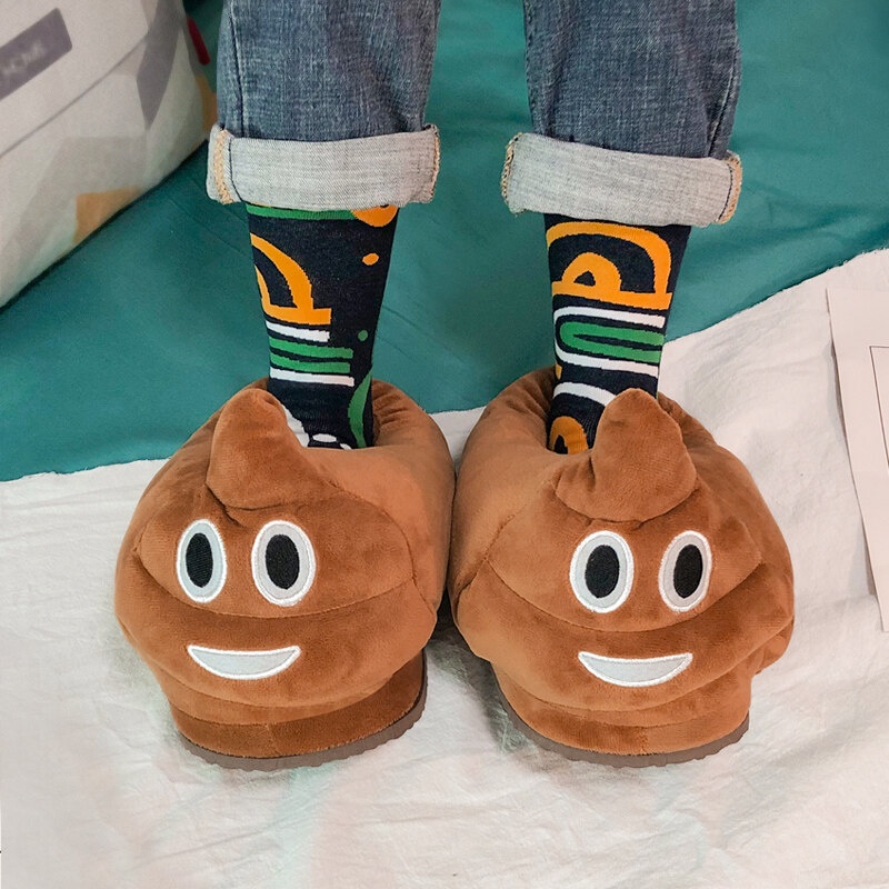 Dép Bông Đi Trong Nhà Hình Emoji Dễ Thương
