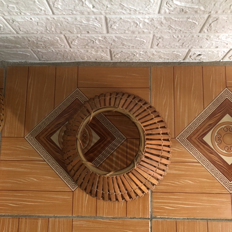 Đèn mây tre nơm cá.kích thước 25x35cm. đèn mây tre decor trang trí.