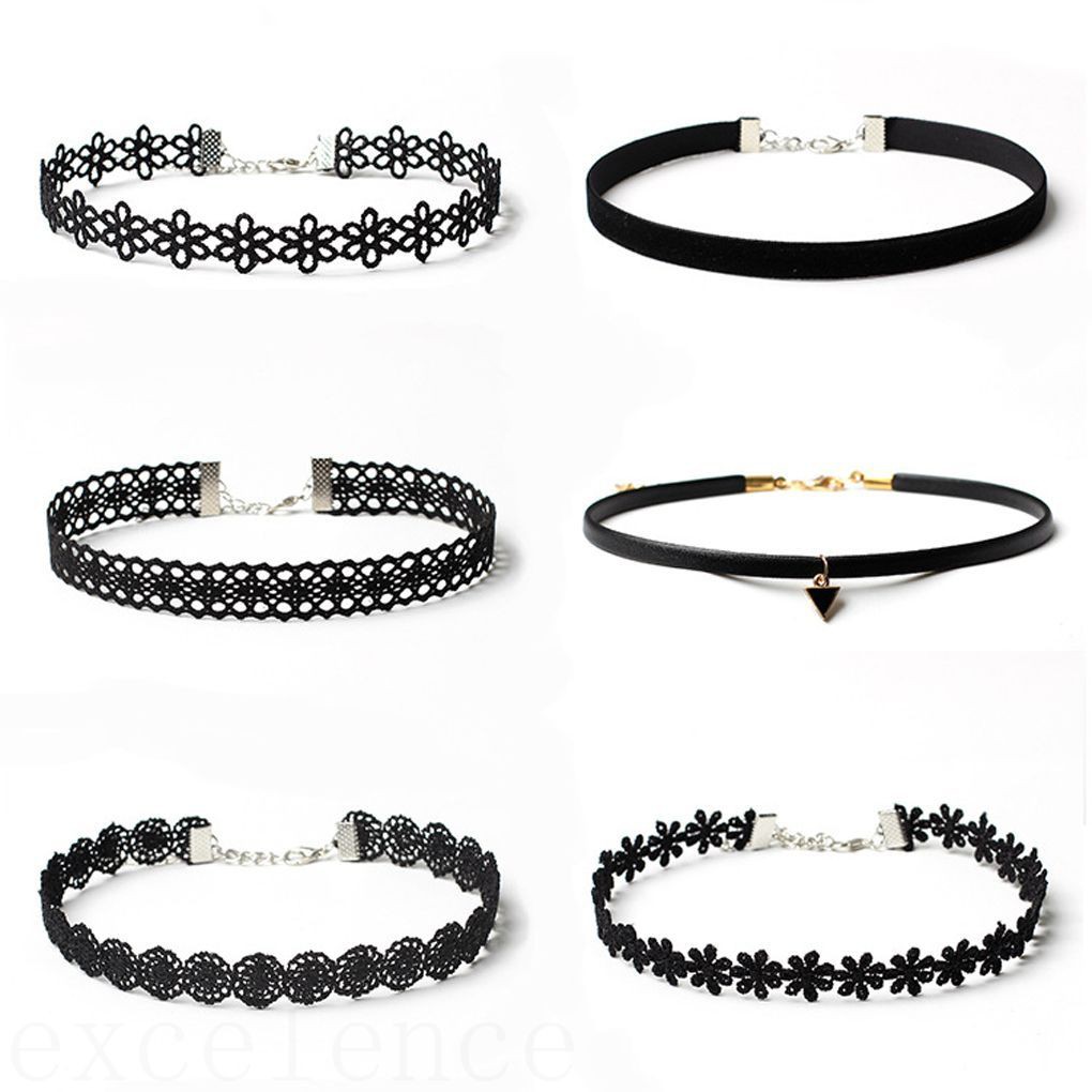 Bộ 6 dây chuyền phong cách choker cá tính cho phái nữ