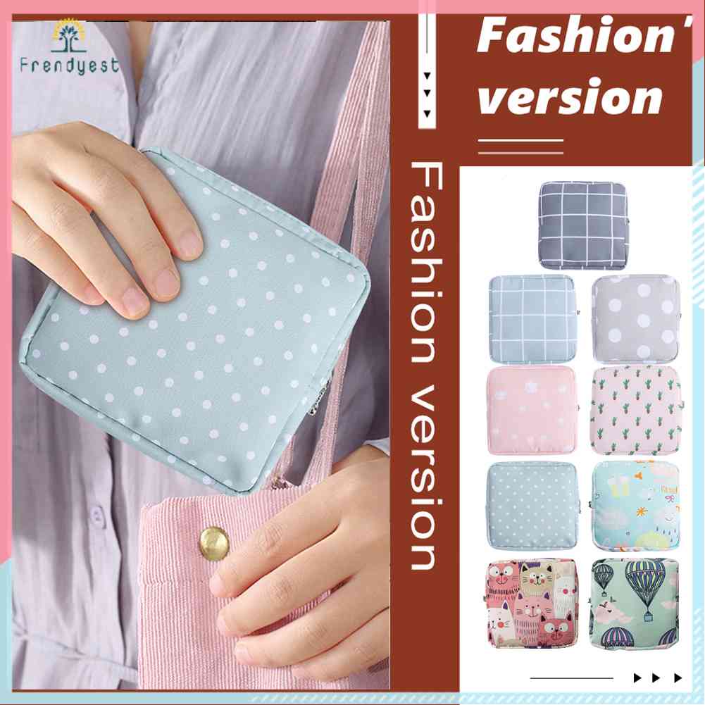 Túi Đựng Băng Vệ Sinh / Khăn Ăn / Tiền Xu Mini Tiện Dụng Cho Nữ