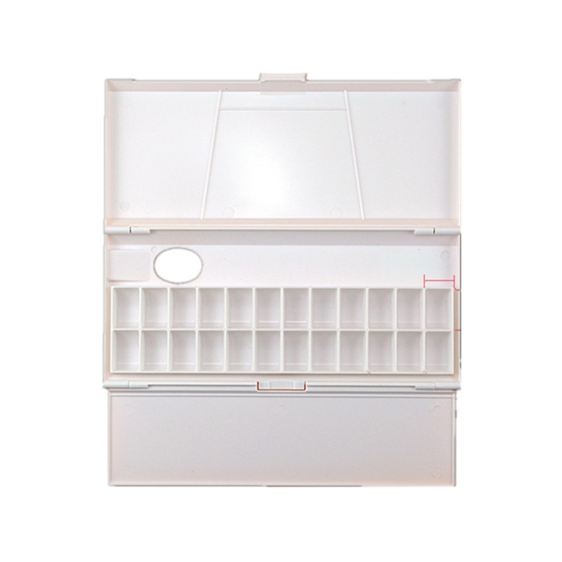 Hộp Đựng Màu Nước 24 Ngăn Bằng Nhựa Có Thể Gấp Gọn Tiện Lợi