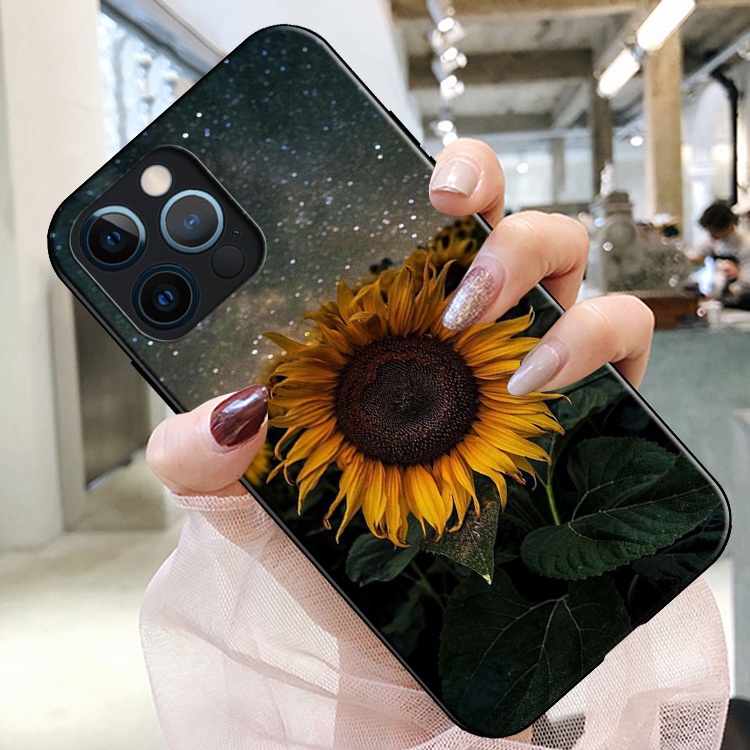 Ốp Điện Thoại Mềm Hình Hoa Hướng Dương Vàng Cho Samsung Galaxy A11 A12 A22 A32 M21 M30s J4 Core A82 A9 JE18 Mới