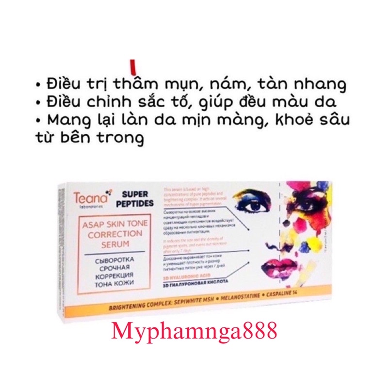 Sê rum Tê na Asap- Antiredness- Np problem hộp 5-10 ống