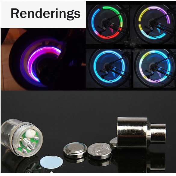 Personality Waterproof Bicycle Cycling Flashing LED Tyre Light VTN6