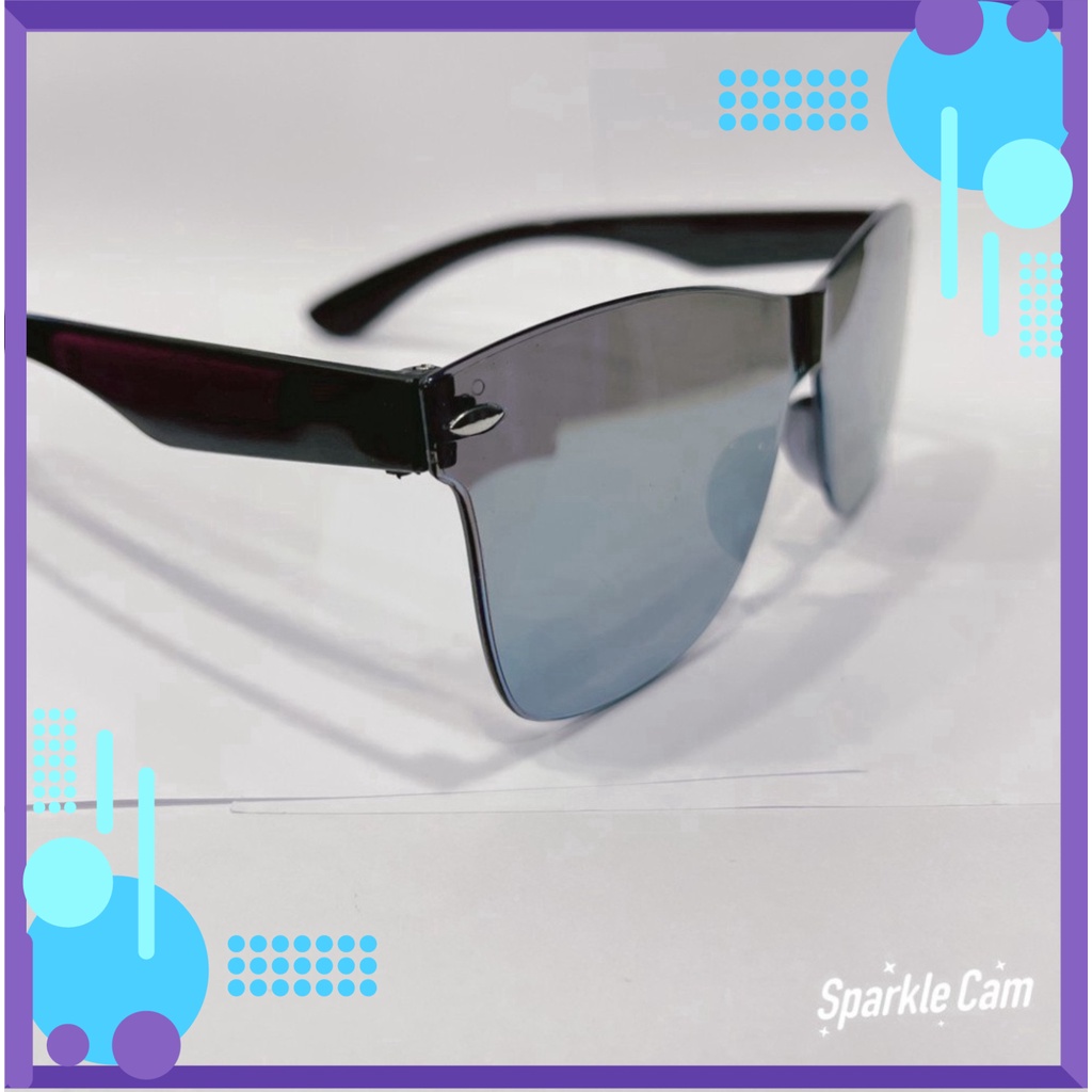 [ Freeship ] Mắt kính nữ - nam Unisex 6035D màu đen râm mát chống nắng, tia UV 6035D - Form kính gọng kim loại ôm mặt