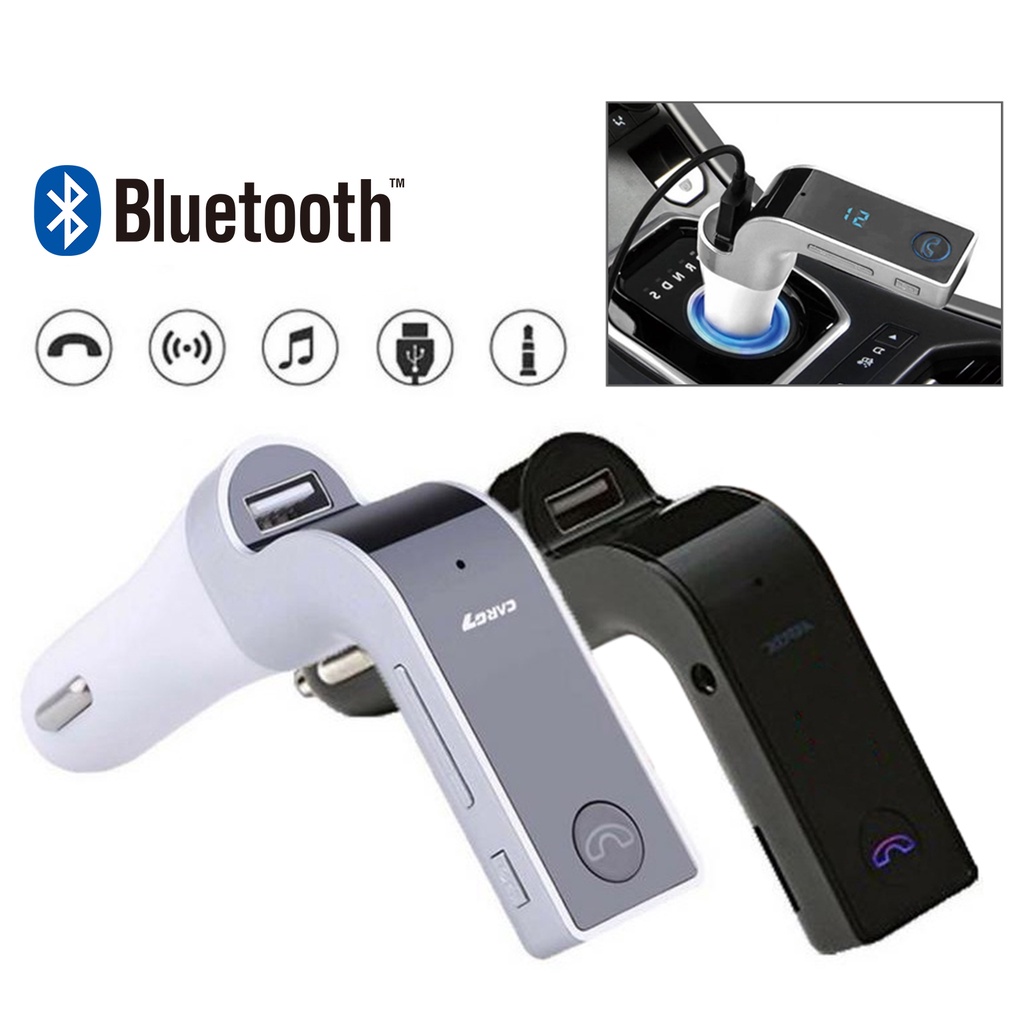 Thiết Bị Thu Phát Bluetooth G7 Cổng USB MP3 Kèm Phụ Kiện Cho Xe Hơi