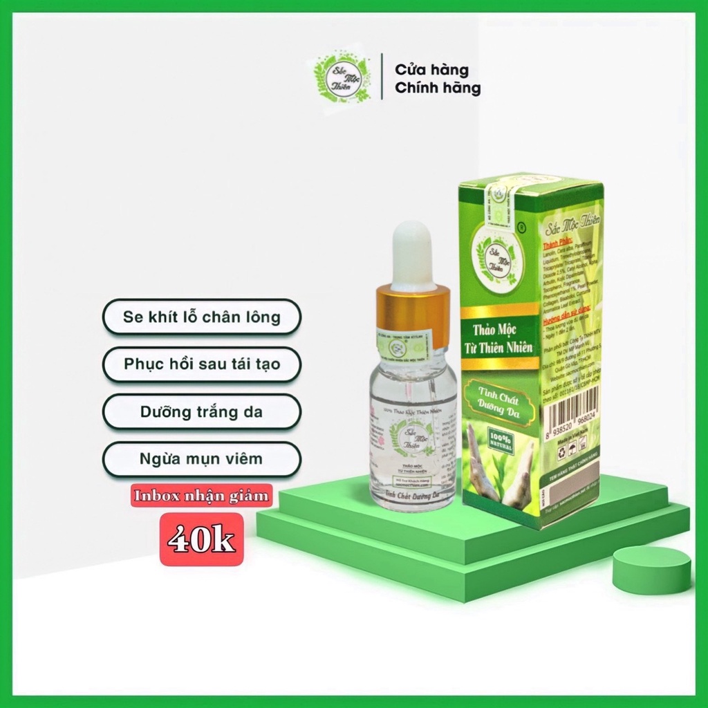 Tinh Chất Dưỡng Da Sắc Mộc Thiên Thu Nhỏ Lỗ Chân Lông 10ml