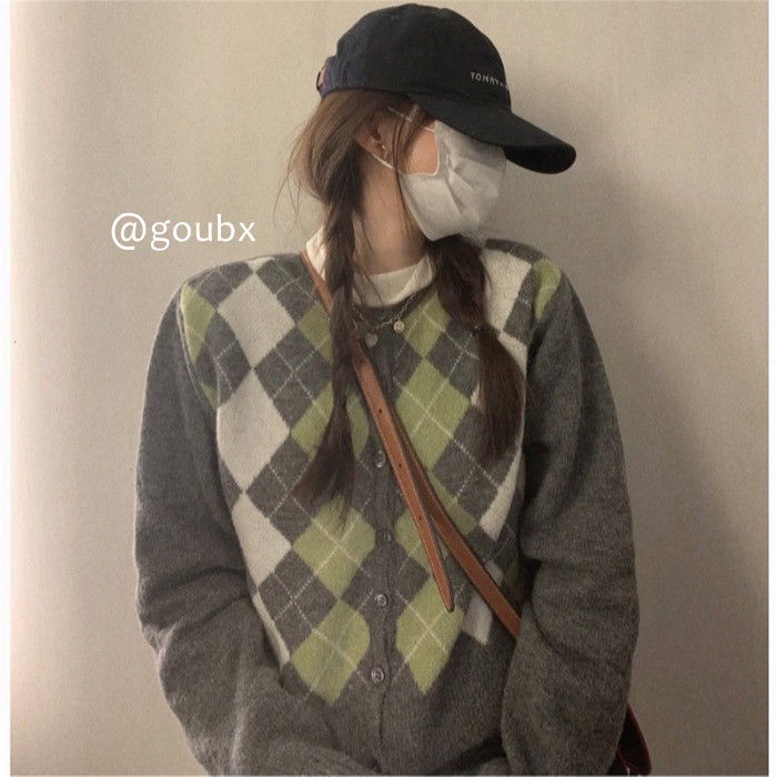 [Spot] Áo Khoác cardigan Dệt Kim Mỏng Dáng Rộng Phong Cách Hàn Quốc Ngọt Ngào Và Tươi Tắn Hợp Thời Trang