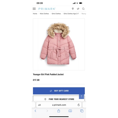 Áo khoác parka phao buộc eo PRIMA mũ lông tháo rời