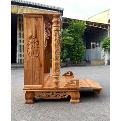 Bàn thờ thần tài ông địa gỗ xoan 56 x 81cm, bàn thờ gỗ , bàn thờ ông địa