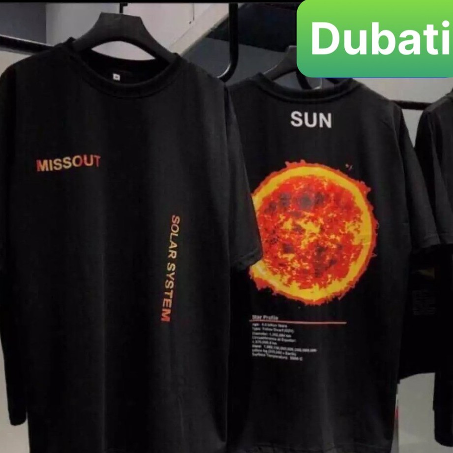 ÁO THUN PHONG CÁCH UNISEX NAM NỮ TAY LỠ FROM RỘNG ĐEN SAO HỎA - DUBATI FASHION