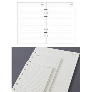 [LOẠI 1] GIẤY REFILL PLANNER CƠ BẢN A5 A6 A4 B5