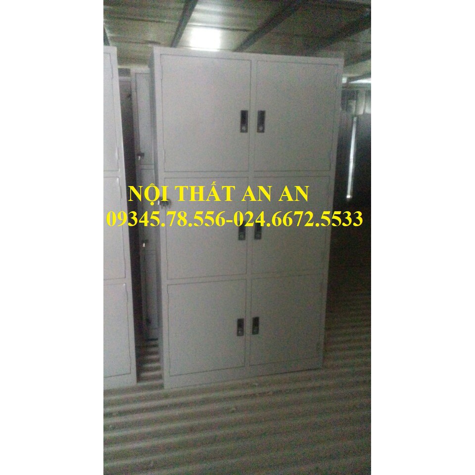 Tủ sắt đựng tài liệu, tủ hồ sơ 6 cánh. fs nội thành hn