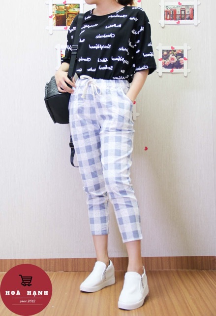 [Mã FAMAYWA giảm 10K đơn 50K] QUẦN BAGGY THUN KẺ SỌC- CARO [HÌNH THẬT] [FREESHIP] | BigBuy360 - bigbuy360.vn