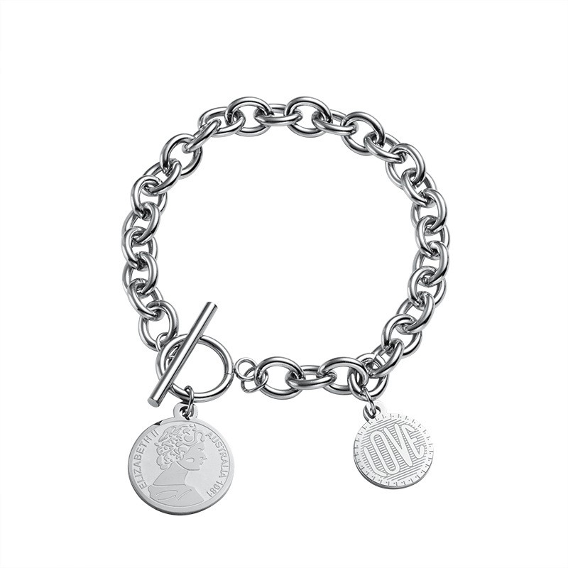 Vòng Tay Thiết Kế Đơn Giản Cá Tính Phong Cách Hàn Quốc