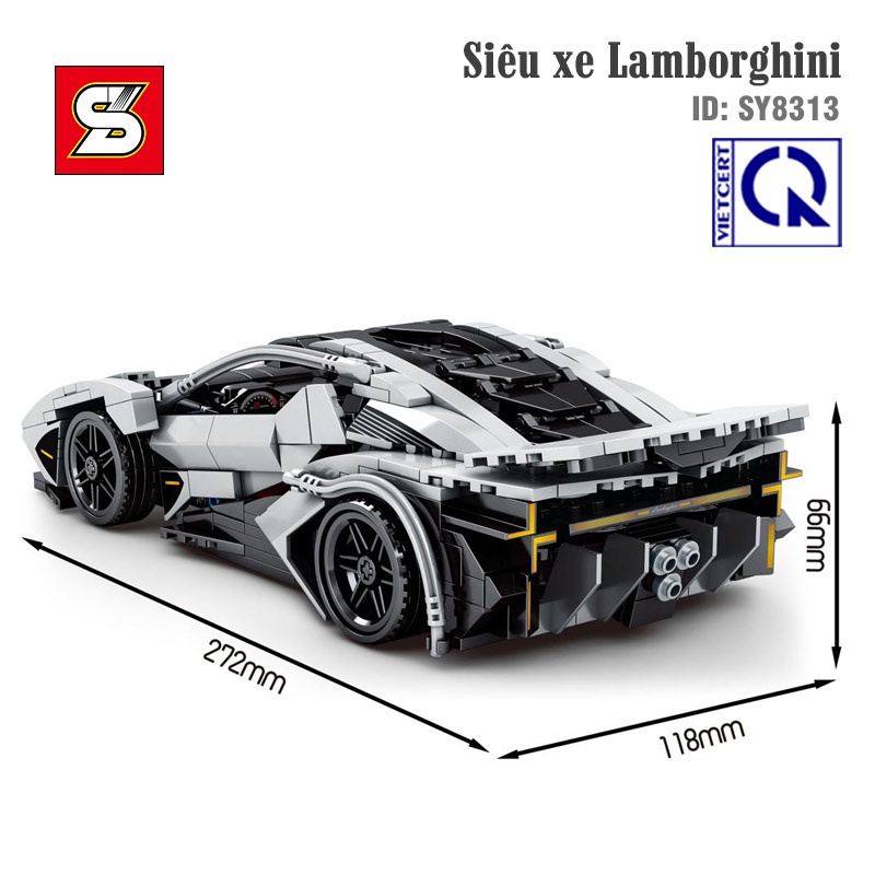 Đồ chơi lắp ráp xe Technic mô hình Siêu xe Lamborghini – SY BLOCK 8313