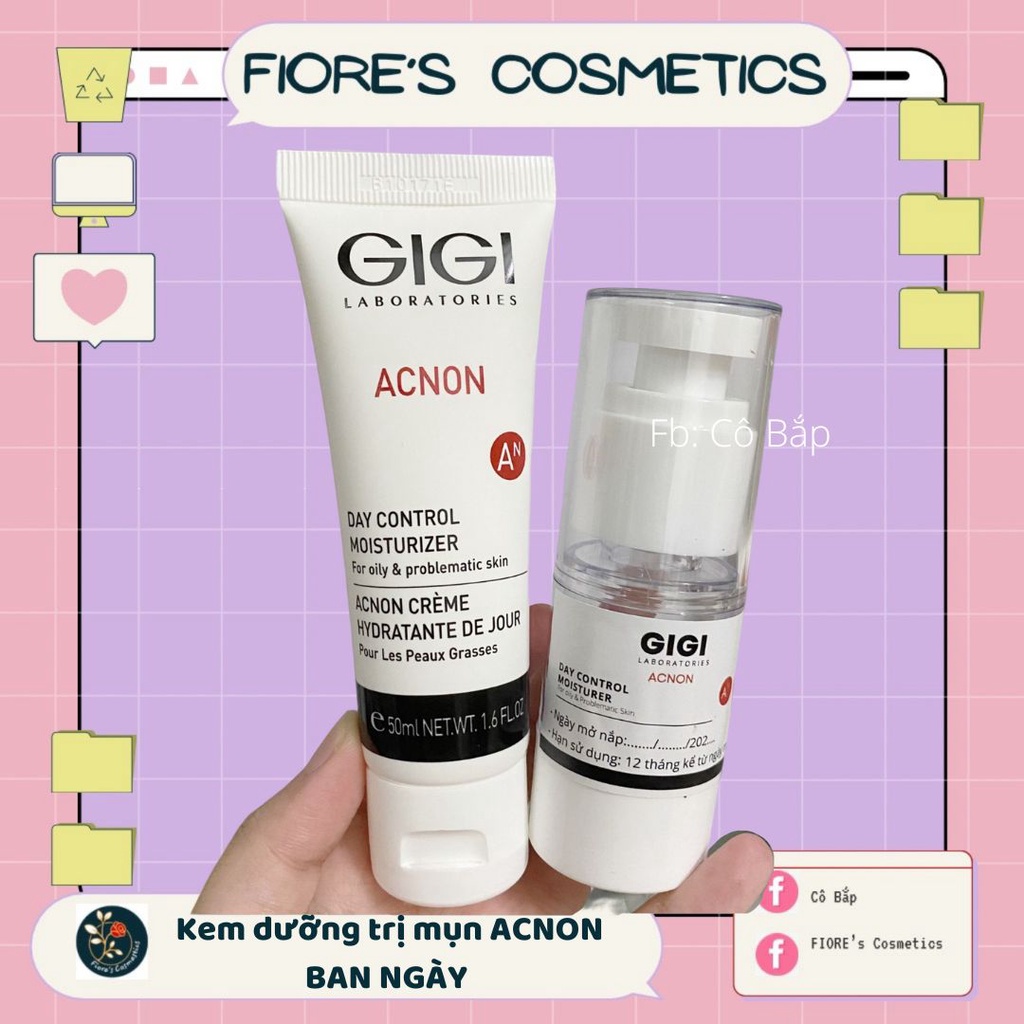 Kem dưỡng ngày Gigi acnon Day Control Moisturizer