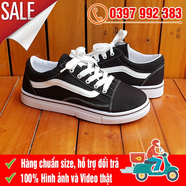 [MIỄN PHÍ SHIP] Giày Thể Thao Old Skool Rẻ Đen Trắng Nam Nữ | BigBuy360 - bigbuy360.vn