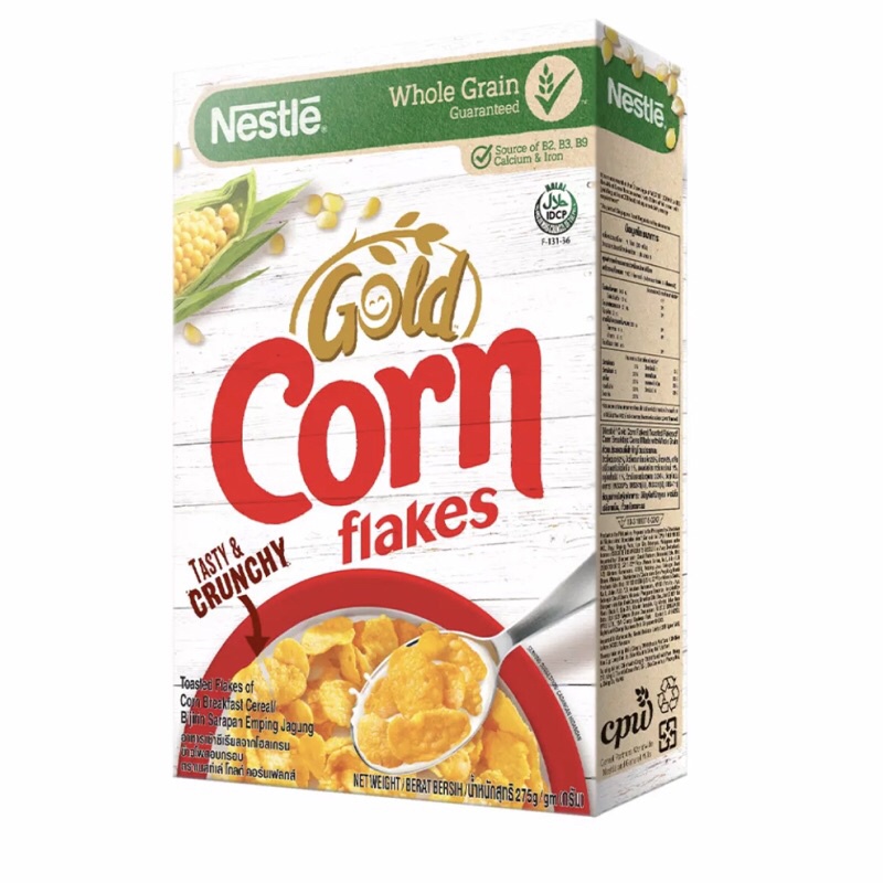 Bánh ngũ cốc ăn sáng Nestlé Gold Corn Flakes (vị bắp) TẶNG HỘP BÚT
