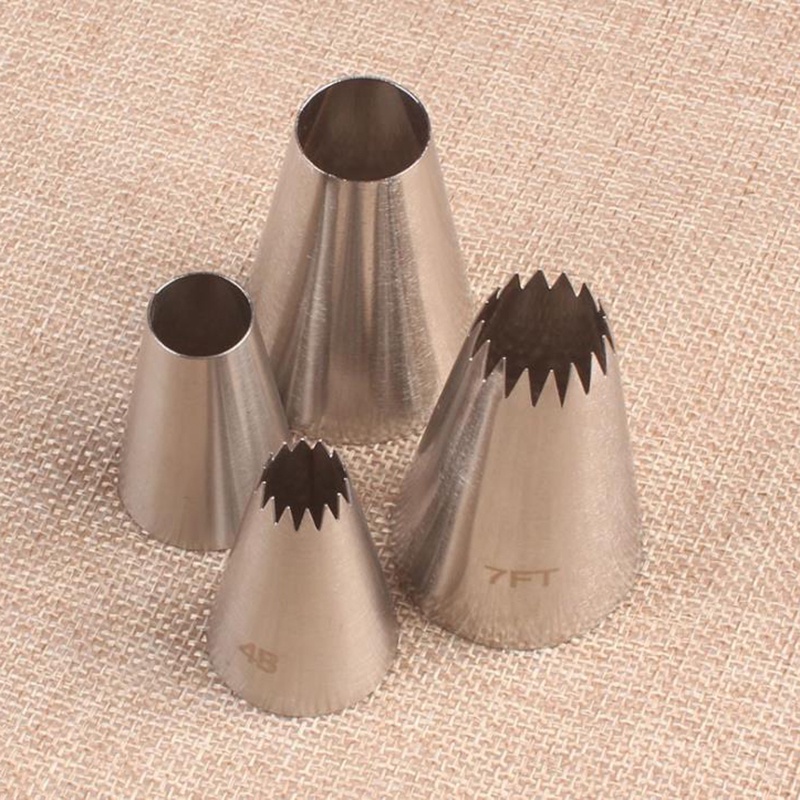 Bộ 4 Đầu Bắt Kem Trang Trí Bánh Quy / Món Tráng Miệng 3 Món Tiện Dụng