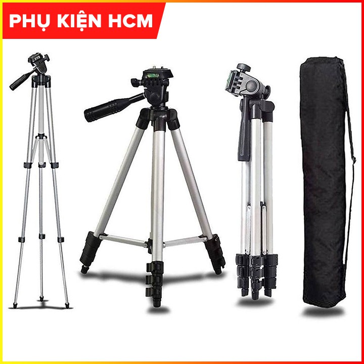 Bộ 4 món Tripod Điện Thoại có Remote 💚FreeShip💚 Có Gậy Chụp Ảnh 3 Chân + Kẹp + Remote + Chân đế - Shop Phụ Kiện HCM