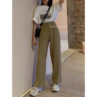 [Mã FATPBAU2 giảm 40K đơn 150K] Quần vải suông nhiều màu Quảng Châu Bazic one