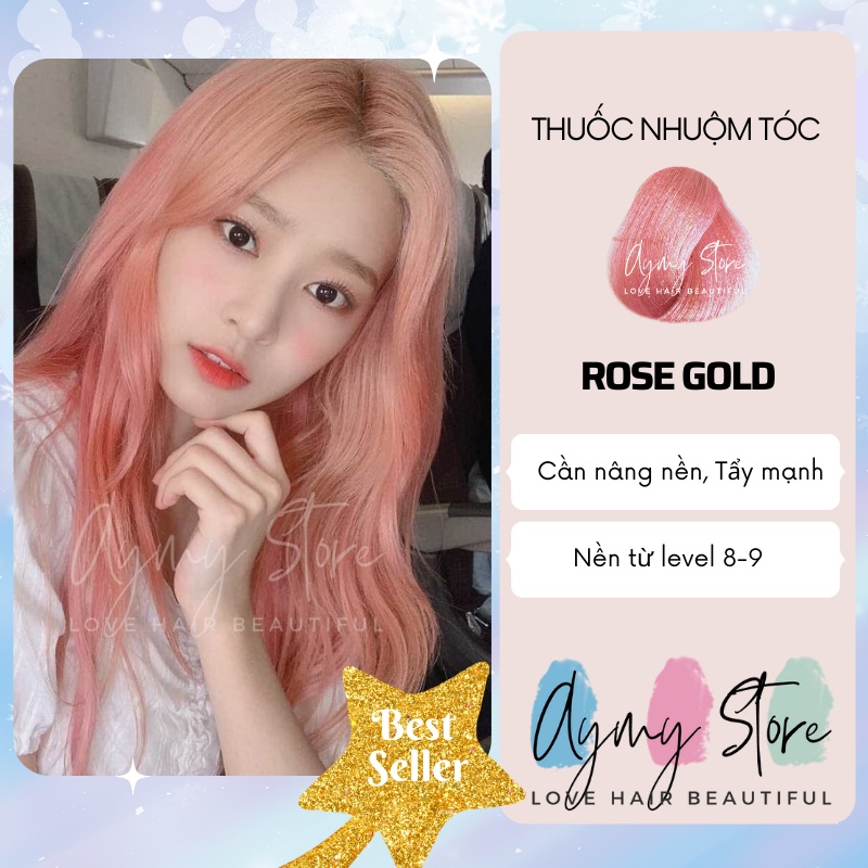 Thuốc Nhuộm Tóc ROSE GOLD Kèm Tẩy | AYMY