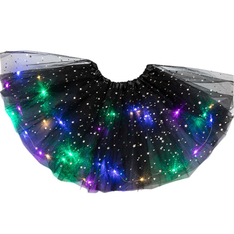 Chân váy xoè Tulle có đèn LED cho bé gái 3-12 tuổi