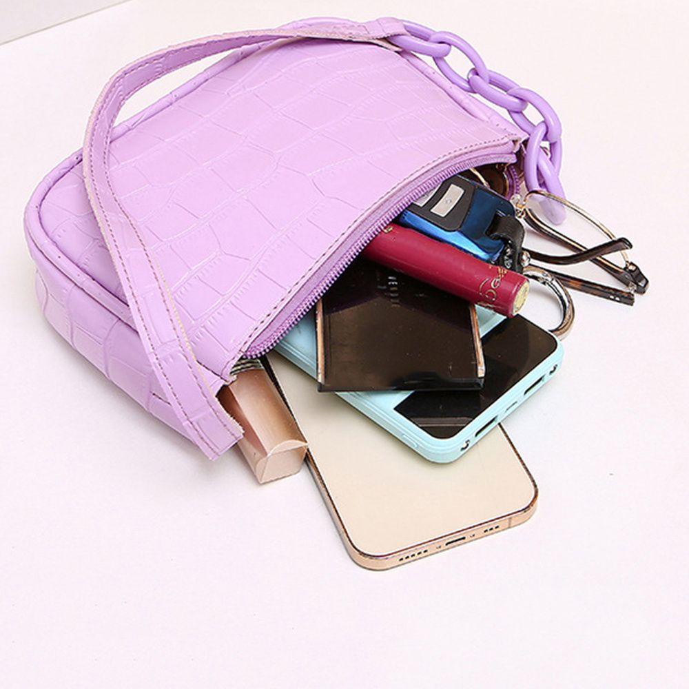PATH Túi Xách Nữ Da PU &amp; Nylon Có Dây Kéo Cổ Điển