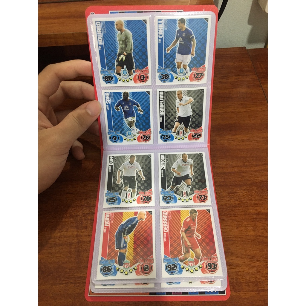 Bộ Sưu Tập 54 Thẻ Cầu Thủ In Album Match Attax 2010-11