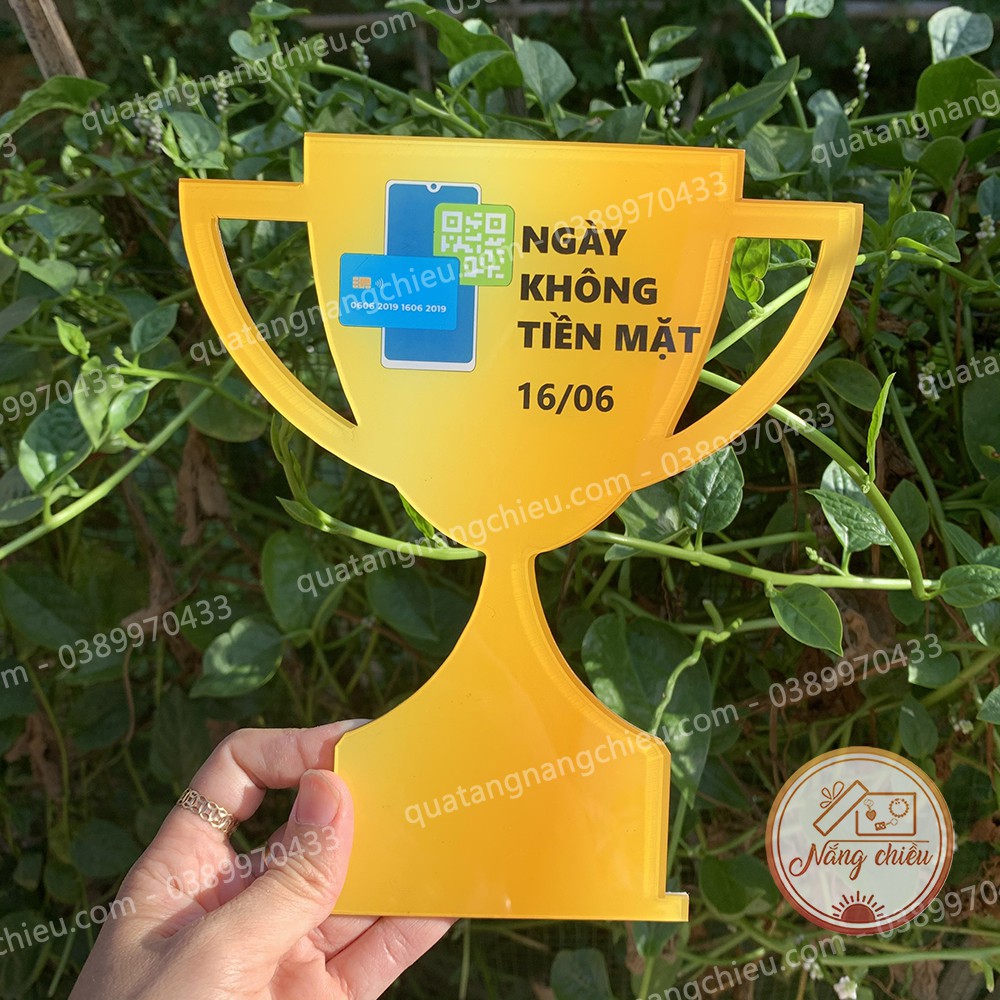 Bảng hiệu hình chiếc cúp_ bảng hiệu trao giải, sự kiện, hội nghị_ bảng hiệu giá rẻ
