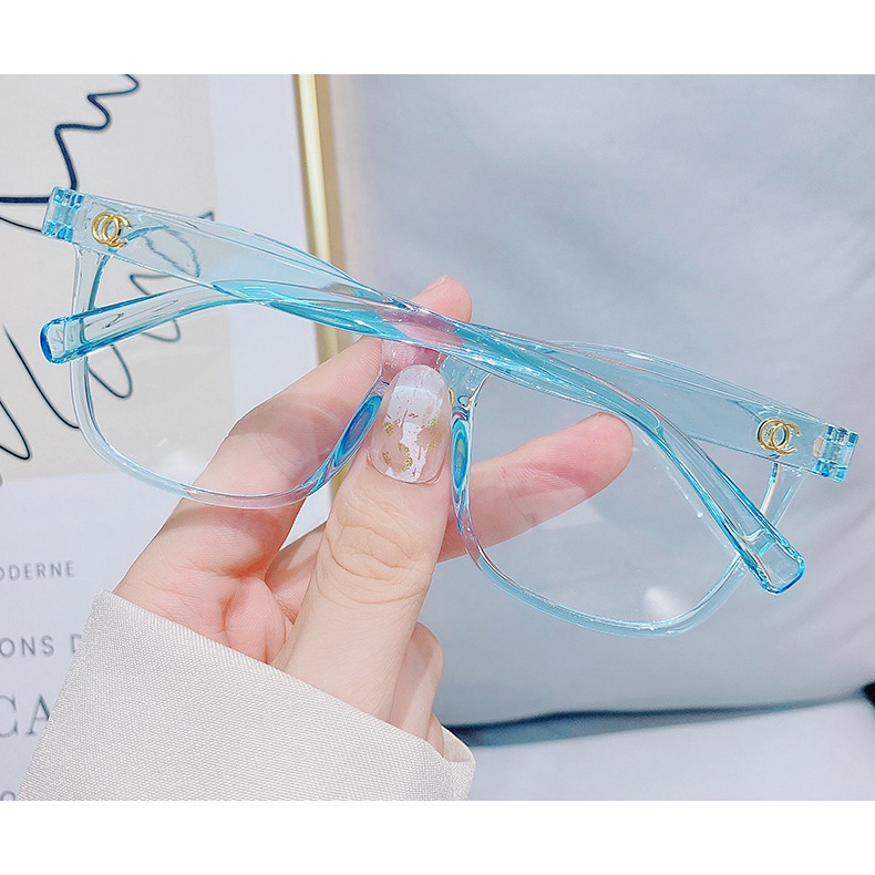 【0-600°】【Hàng Có Sẵn】Kính Cận Gọng Nhựa Chống Bức Xạ Ánh Sáng Xanh Dương Cho Nam Và Nữ