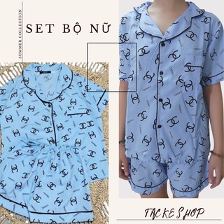 Set Đồ Bộ Nữ Mặc Nhà Pijama Đùi