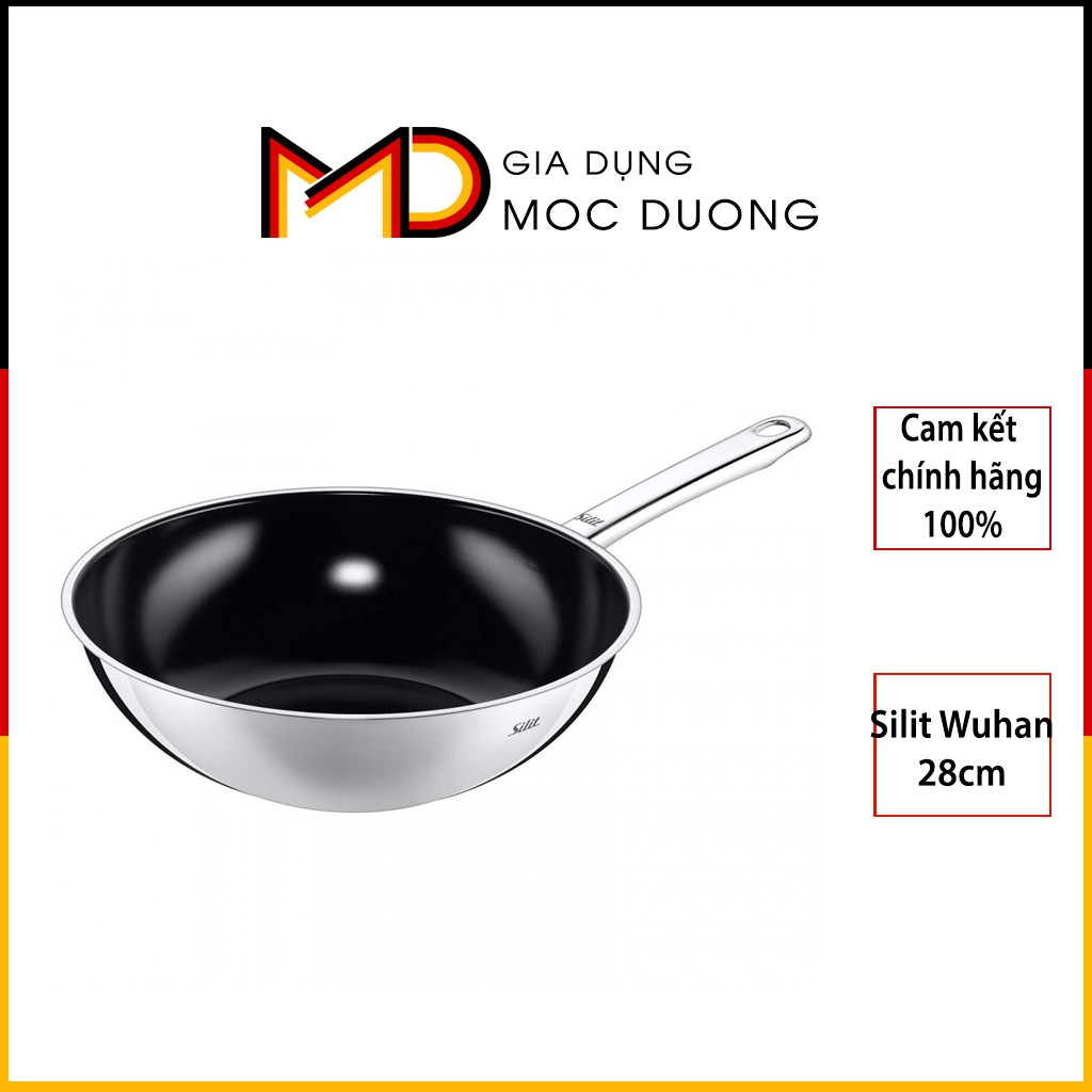 Chảo Silit Wuhan 28 cm, sâu lòng, chiên xào nấu, Chính hãng, Gia dụng Mộc Dương