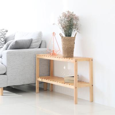 KỆ ĐA NĂNG 2 TẦNG GỖ CAO SU XUẤT KHẨU HÀN QUỐC LẮP RÁP DỄ DÀNG DÙNG TRONG BẾP, ĐỂ GIÀY DÉP, SÁCH VỞ,...