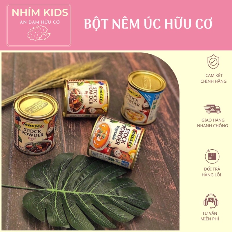 Bột Nêm Úc Massel hữu cơ 168gr cho bé từ 6m+