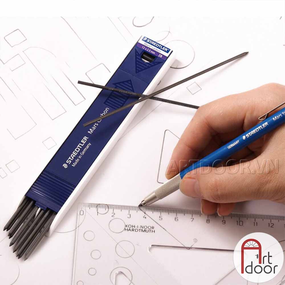 [ARTDOOR] Bút chì bấm hoặc Ruột ngòi STAEDTLER Carbon lõi lớn (đầu 2mm)