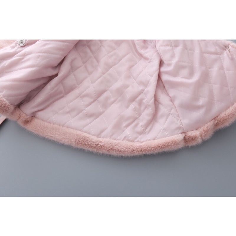 Áo Choàng Lông Bé Gái-Thời Trang Quảng Châu Cao Cấp