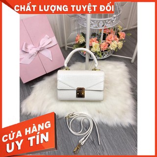 Túi xách nữ, túi đeo chéo vân da cá xấu mẫu mới