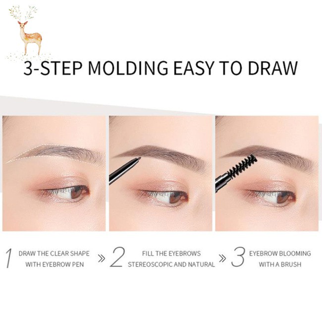 (Hàng Mới Về) Bút Chì Vẽ Lông Mày Hai Đầu Xoay Tự Động Kháng Nước Lâu Trôi | BigBuy360 - bigbuy360.vn