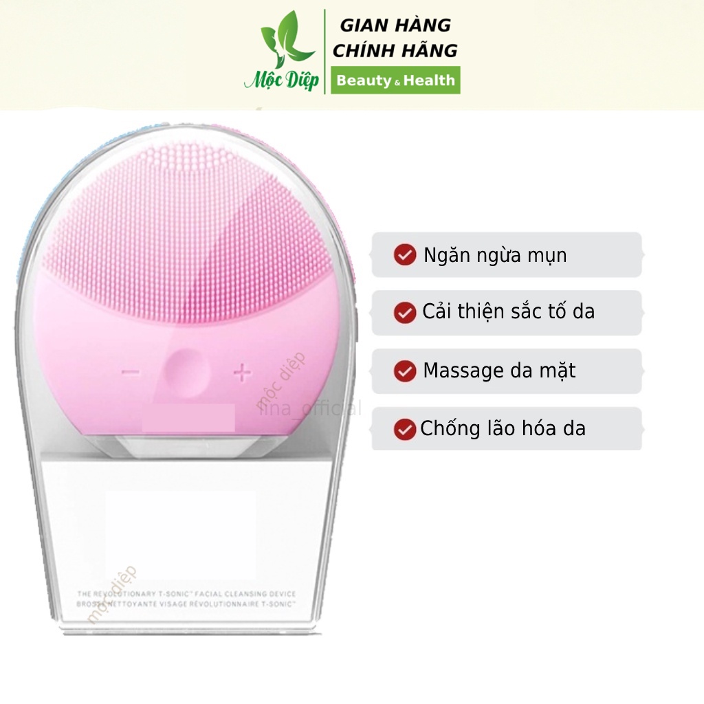 Máy rửa mặt Forever Luna Mini massage mặt, se khít lỗ chân lông - Mộc Diệp